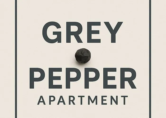 Grey Pepper With Balcony Apartament
